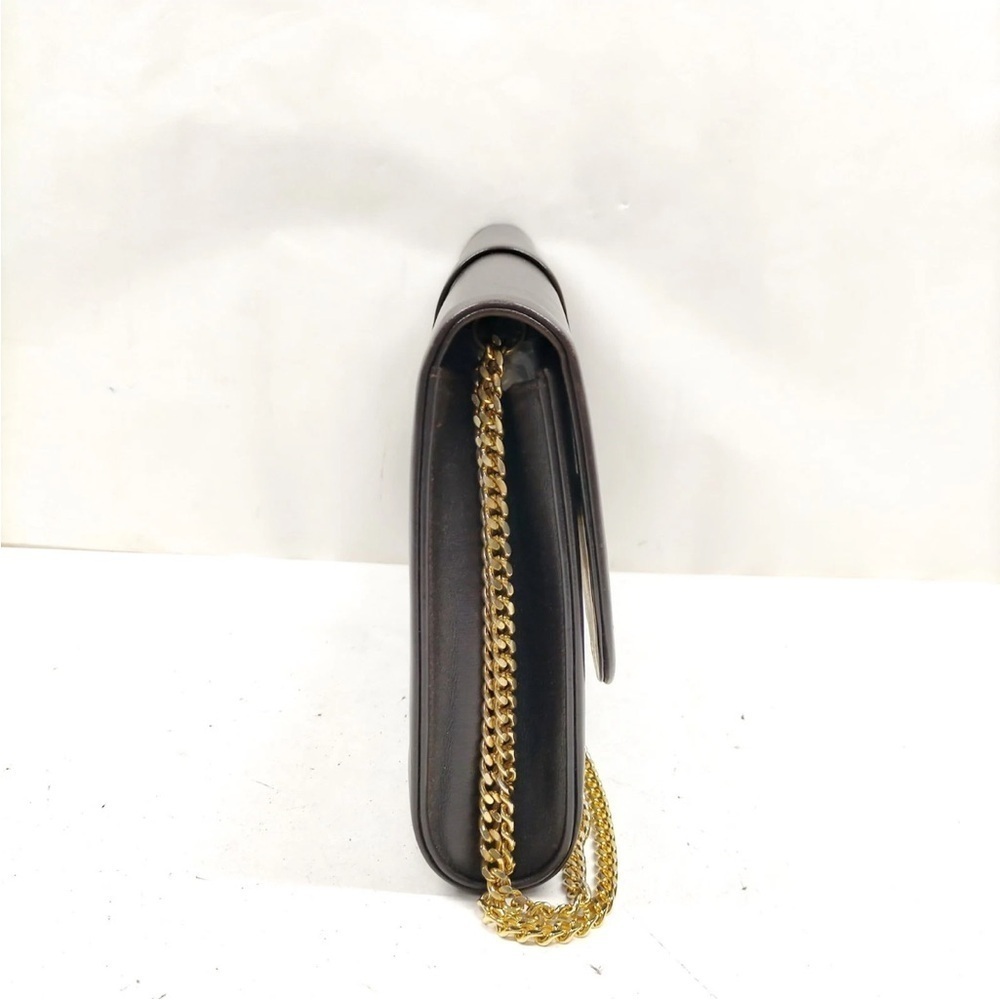 Dior leather shoulder bag brown and gold - Picture 7 of 13